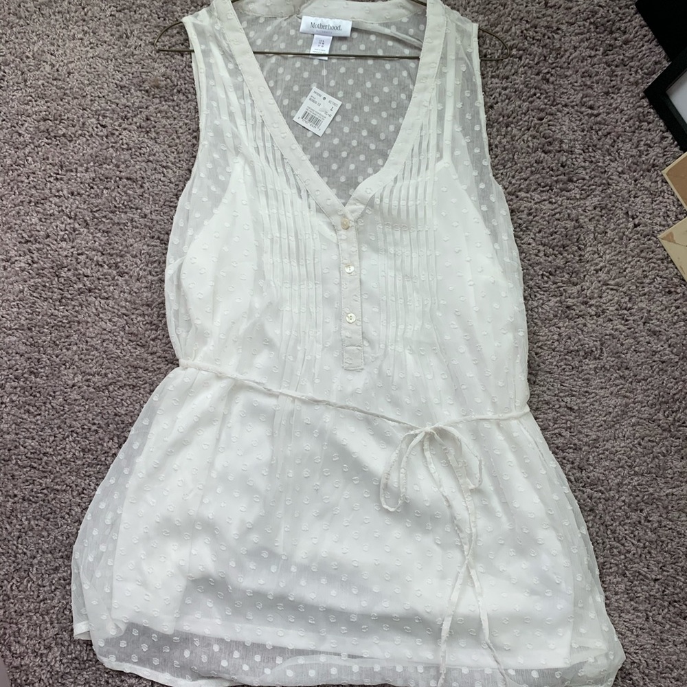 NWT Motherhood Maternity Layered tank size L